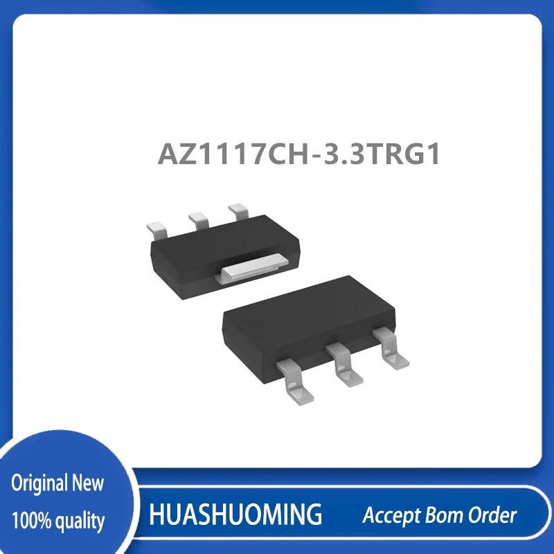 100Pcs/Lot   AZ1117CH-3.3  AZ1117CH-3.3TRG1 SOT-223