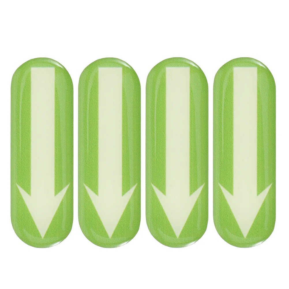 4Pcs Night Glow Sticker Arrow Marking Stickers Car Driving Safety Directional Indication Decals Arrow Stickers