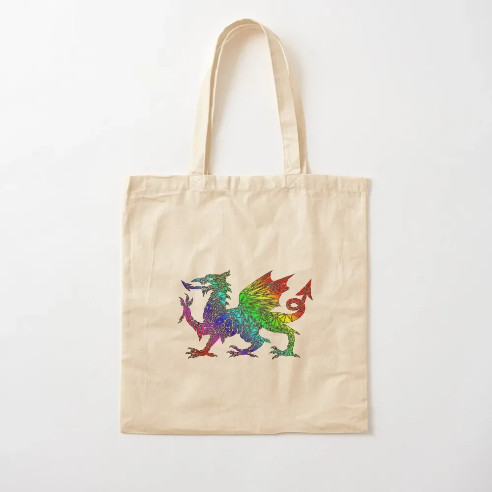 Welsh Dragon - Kaleidoscope Tote Bag women bag custom bags Large bags for women shopper bag women canvas