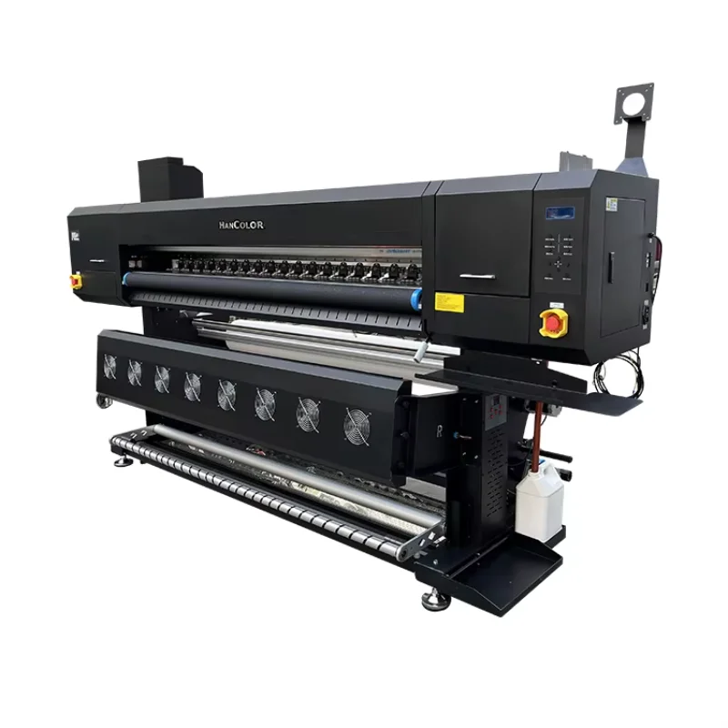 Reliable 6-head I3200 fabric sublimation printer: delivers consistent quality on textiles up to 1.9m wide.