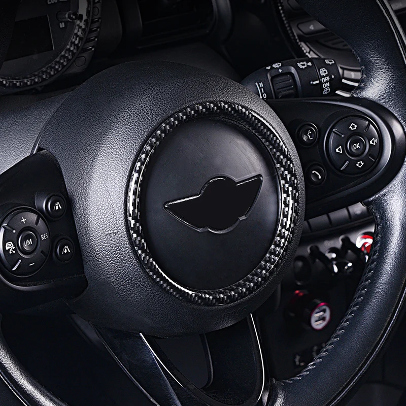 

Car Steering Wheel Trim Label Sticker Auto Accessories For Mini Cooper F54 F55 F56 F57 F60 Interior Logo Frame Ring Decoration