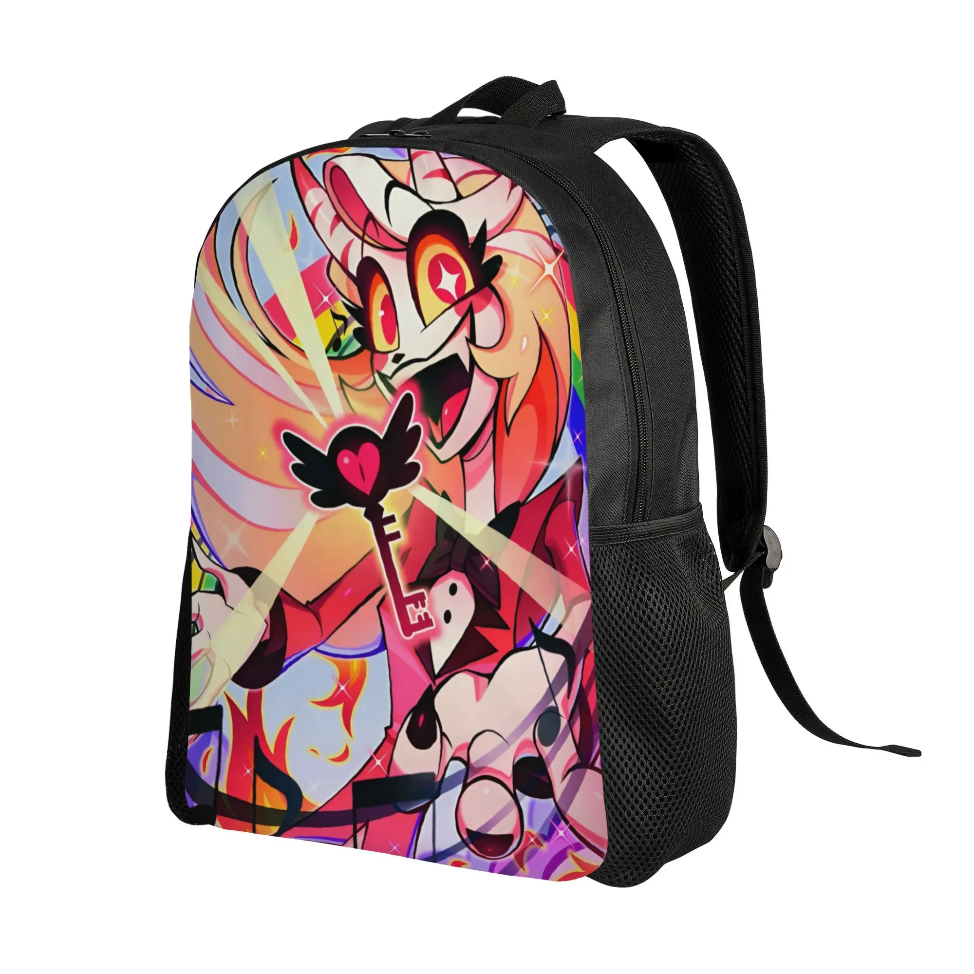 Custom 3D Printing H-Hazbins Cartoon Manga Backpacks for Girls Boys Cartoon  College School Travel Bags Men Women Bookbag
