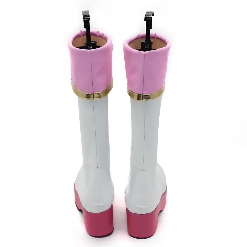 Gioco Pretty Derby Sakura Laurel Scarpe Cosplay Scarpe in pelle PU Stivali di carnevale di Halloween Cosplay Prop su misura
