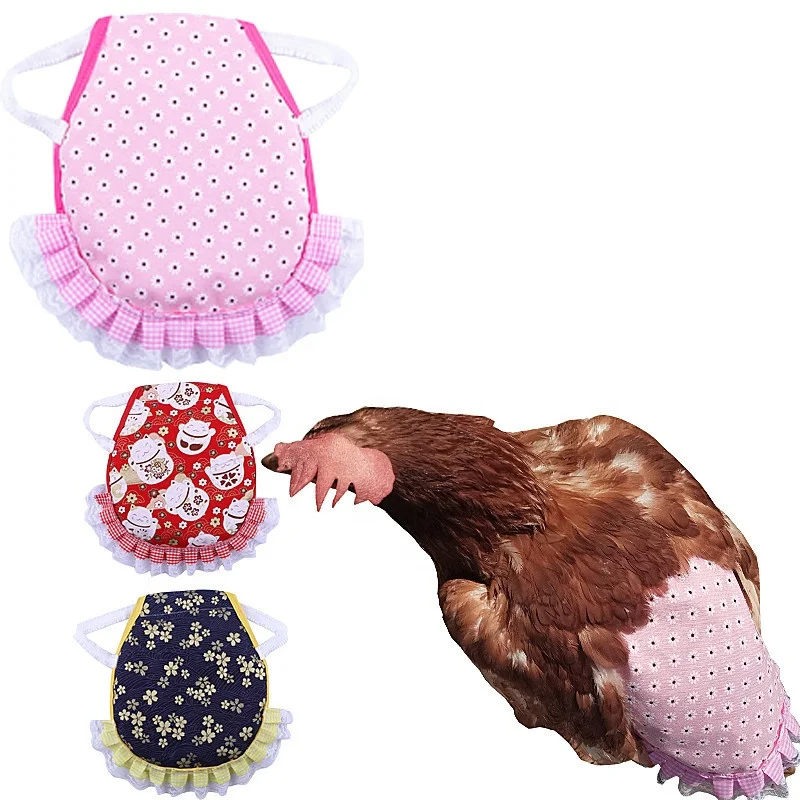 

Pet Clothes Hen Apron Chicken Saddle Feather Fixed Clothes Back protection Coat Double Chicken Apron
