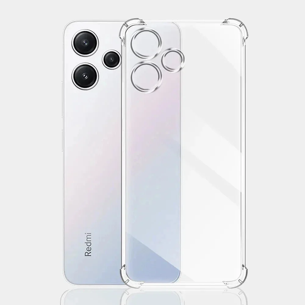 Dicke, stoßfeste Silikon-Handyhülle für Xiaomi Redmi Note 11 11s 12 12s 12c 13 13c 14 14C 15c 15 Pro Pro+ 5G Clear Cover Cases