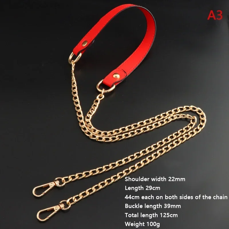 

125cm Women Bag Straps Handbag Crossbody Bag Chains Belt Shoulder Bag Strap Replacement Strap Accessory Part Belt for Bags