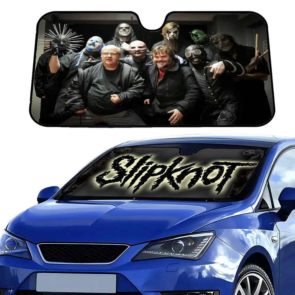 

S-Slipknot Sunshade Windscreen Fold-up Car Front Windshield 70x130cm Car Window Windscreen Cover Heat Reflector