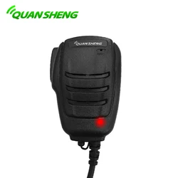 Quansheng-QS-3 Speaker Microfone para Walkie Talkie, Rádio em Dois Sentidos, Baofeng TYT