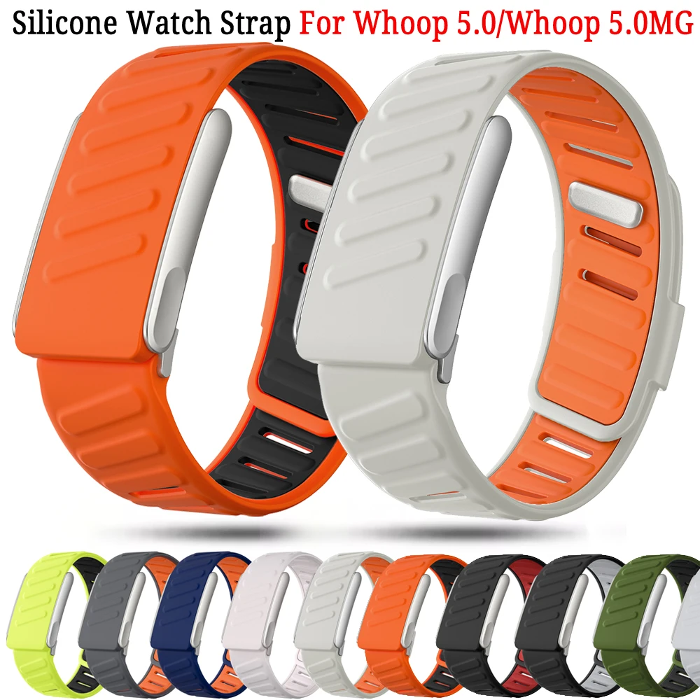 

Супермягкий силиконовый сменный ремешок, совместимый с мониторами сердечного ритма Whoop 5.0 и Whoop 5.0 MG, регулируемый ремешок-аксессуар.
