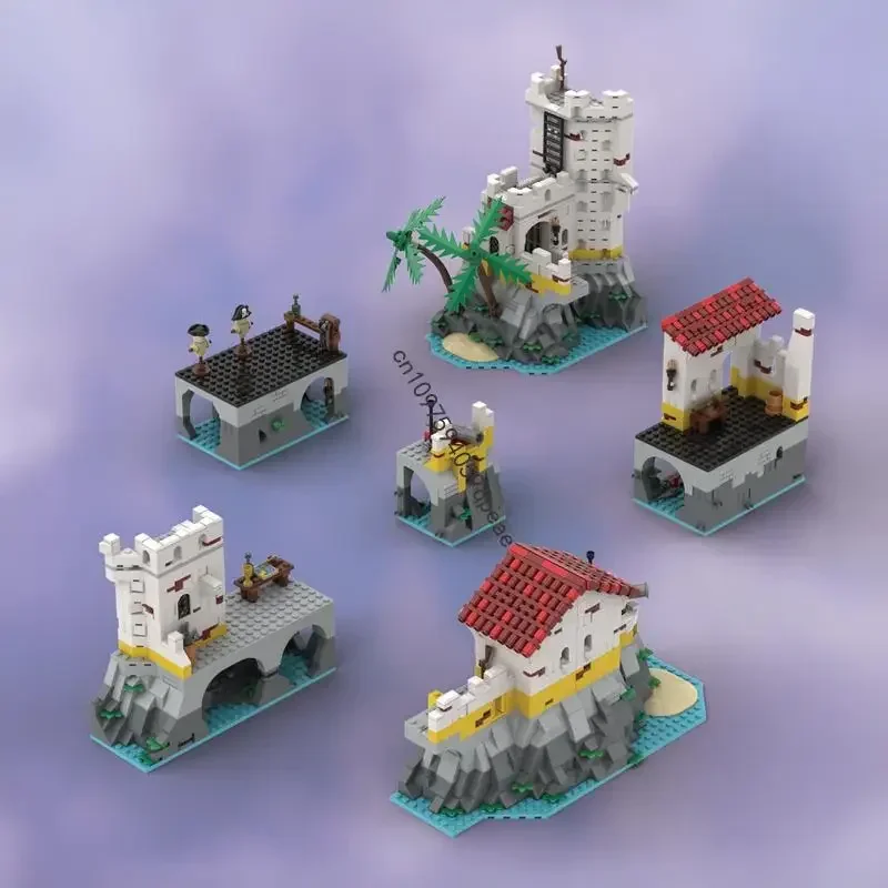 

New 2693Pcs Moc European Medieval Pirates Series Eldoradoed Fortress Diy Creative Ideas Kid Toys Birthday Gifts Custom Puzzles