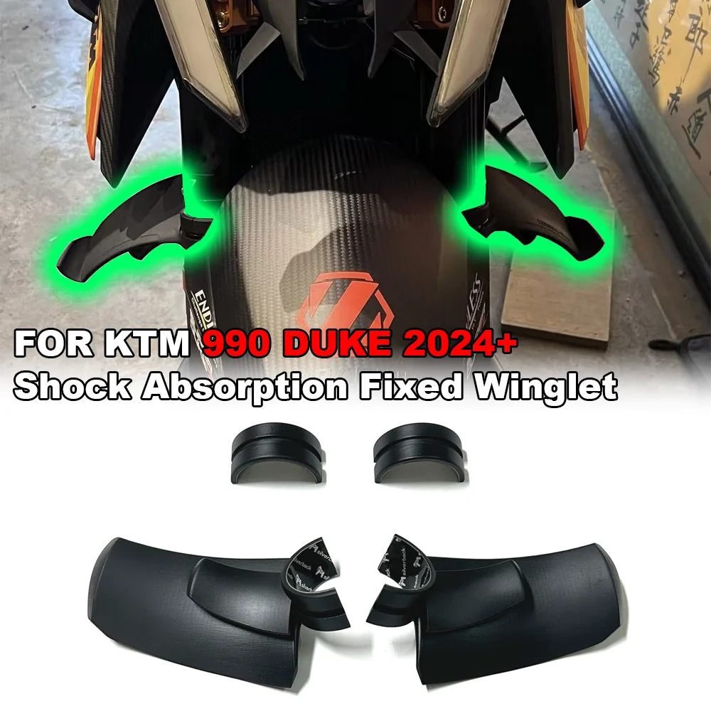 

For KTM 990 DUKE 2024+ Motorcycle Accessories GP Wings Spoiler Wing Air Deflector Duke 990 Front Shock Absorption Fixed Winglet