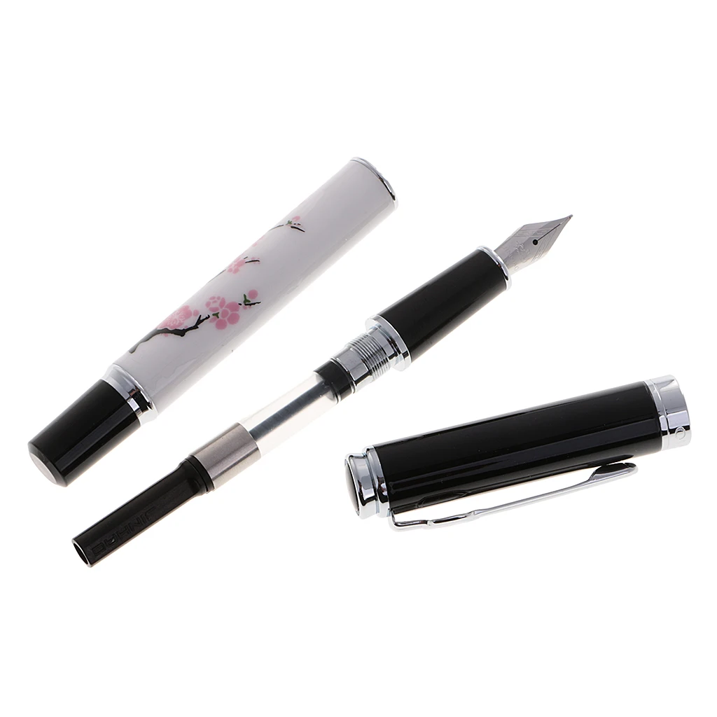 

Ручка-роллер с возможностью заправки, лимитированная серия, металлический корпус с дизайном в виде цветка сливы, деловой пишущий инструмент для офисной работы
