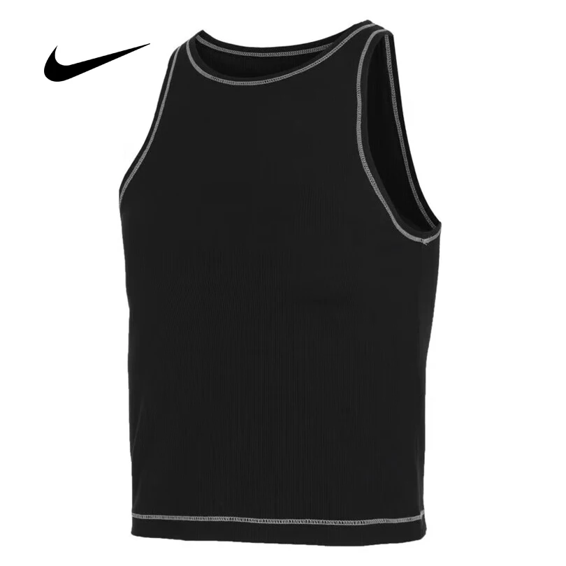 

Женская летняя дышащая повседневная майка без рукавов Nike для занятий йогой и фитнесом с круглым вырезом FN3078-010