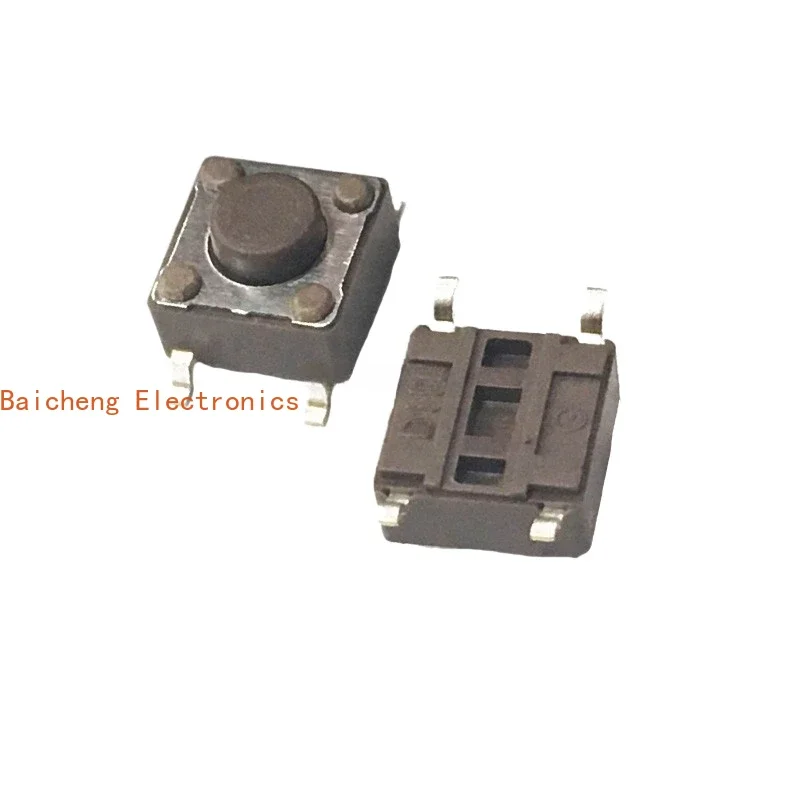 10PCS DTSM-62N-V touch button switch 6 * 6 * 5 patch foot micro movement coffee colored head