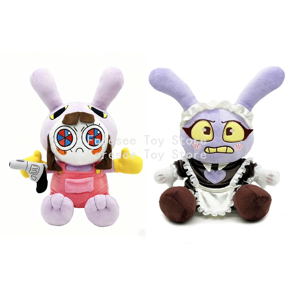 28-34cm The Amazing Digital Circus Anime Surrounding Plush Toys Jax Dolls Two Different Outfits Best Festival Gift for Childrens