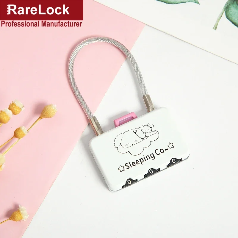 Color Combination Padlock Password Lock for Women Bag Handbag Backpack Jewelr Box Wooden Case DIY Rarelock ZS76 G