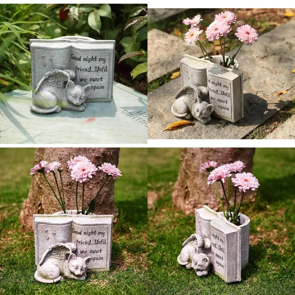 

Мемориальные камни «Кошачий ангел», маркеры для камней «Спящая кошка», могила навсегда в наших сердецах. Фигурка кота ангела на открытом воздухе лучше всего подходит для удовольствия