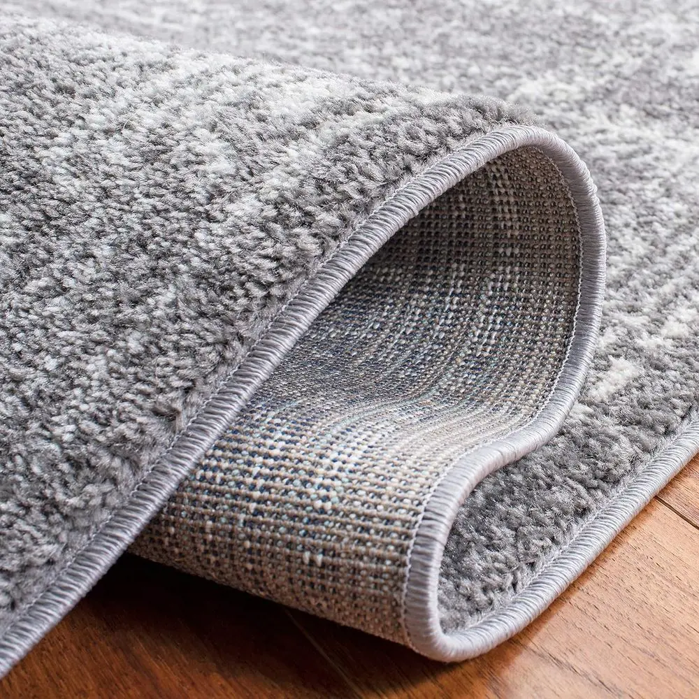 4x6 Tulum Collection Area Rug - Grey and Ivory Moroccan Boho Distressed Design, Non-Shedding, Easy to Clean, Perfect for Living