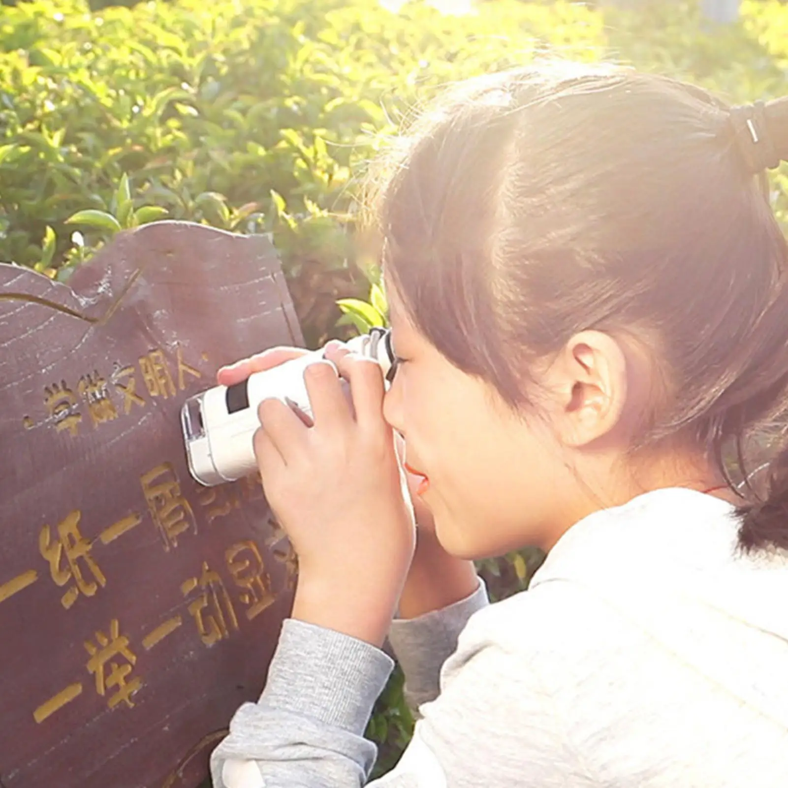 Handheld Microscope For Kids 100X Magnification Science Toy Pocket Microscope Educational Science Toy Science Learning Outdoor