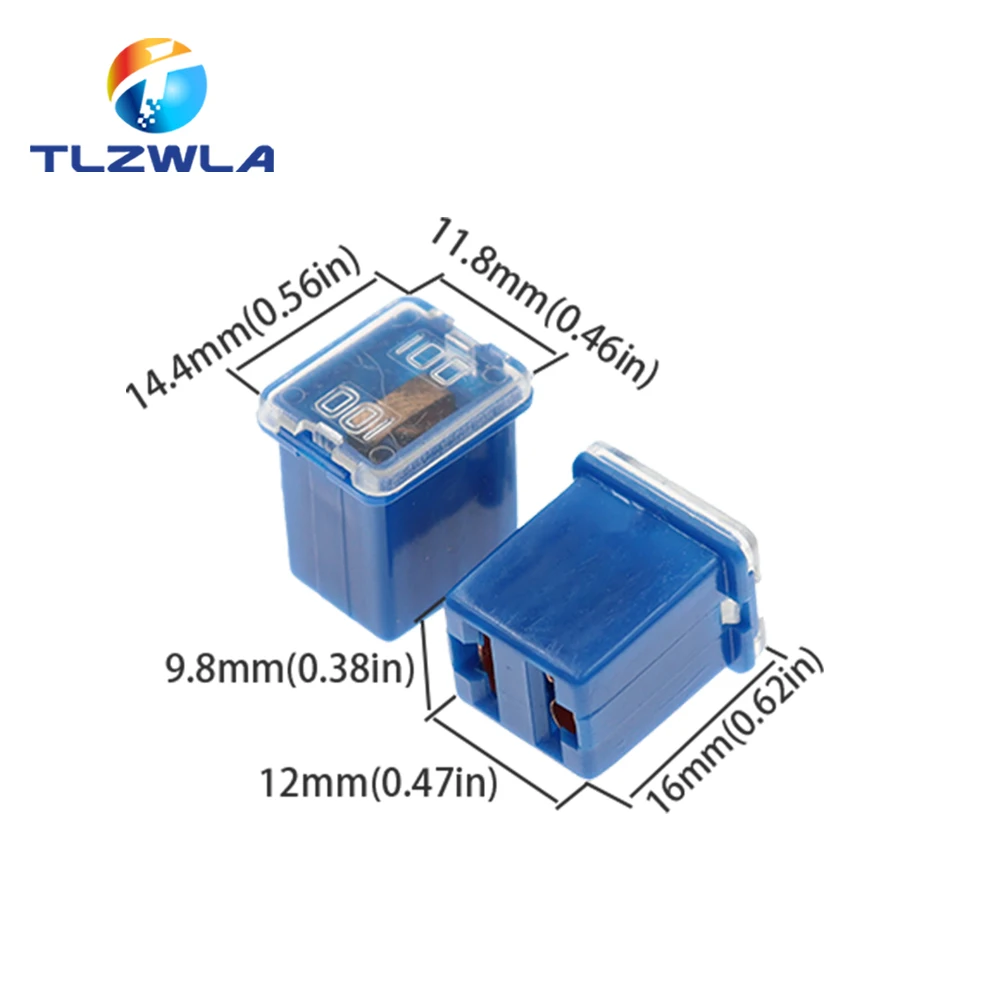 1PCS PEC LPJ 20A 30A 40A 50A 60A Insurance Auto Square Fuse Tube Waterproof Fuse Box