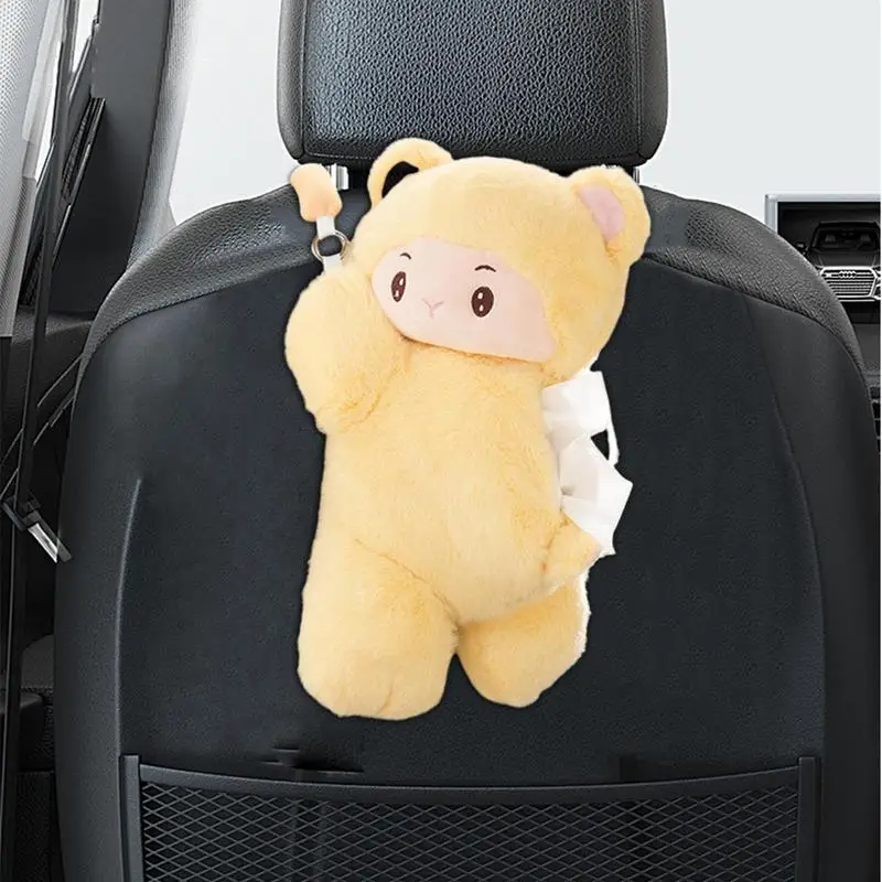 

Plush Tissue Box For Car Monkey Tissue Dispenser For Car Seat Back Cute Napkin Dispenser Animal Napkin Holder For Travel