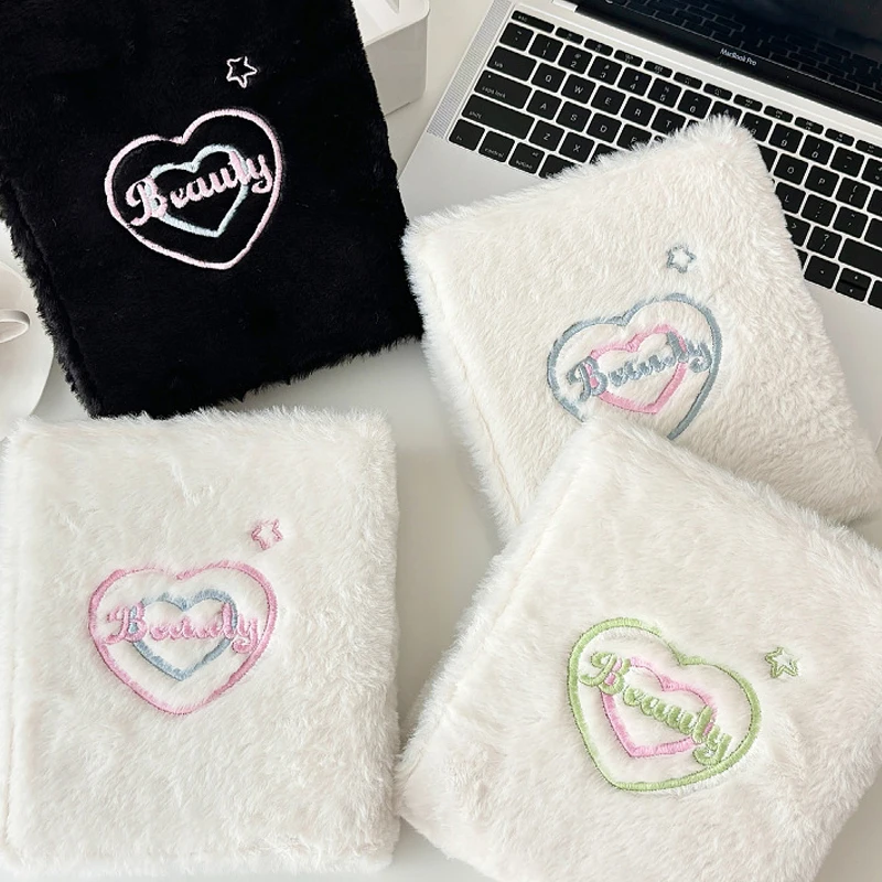 Original 3D Bow Plush A6 Card Binder Kpop Photocard Album Refill Inner Pages Idol Photo Collect Book Kawaii Stationery