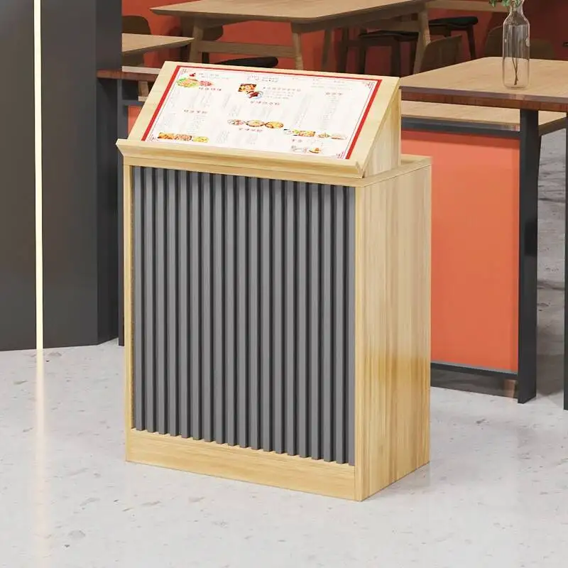 Moderner Luxus-Empfangstresen, hoher nordischer einfacher Glamour-Bartheke, hochwertige ästhetische Comptoir Magasin, kommerzielle Möbel