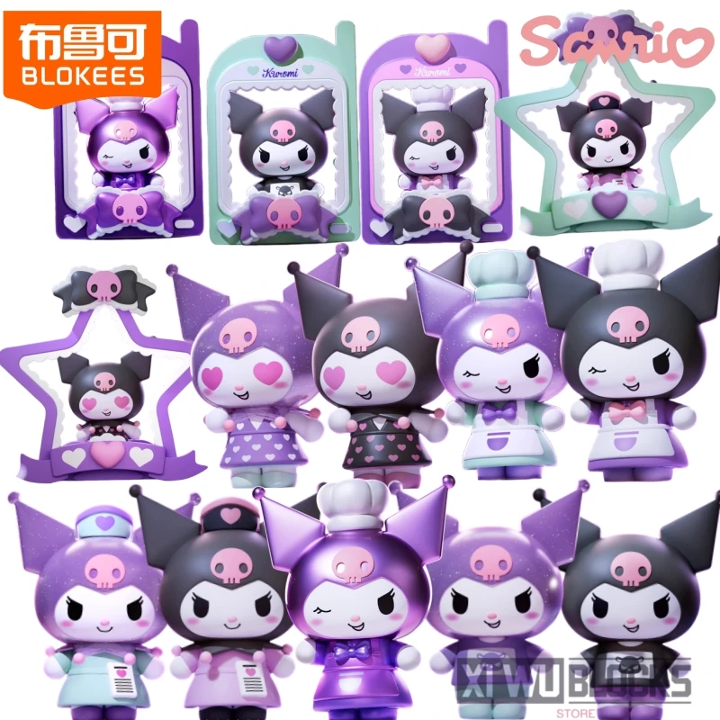 

BLOKEES Building Block Doll Sanrio Cartoon Cute Ever-changing Kuromi Assembled Model Children's Toy Ornaments Gifts