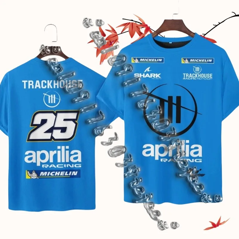 

Trackhouse MotoGPTeam25 # Extreme Sports Motorcycle Riding Set Men's And Women's Casual Breathable Quick Drying T-Shirt