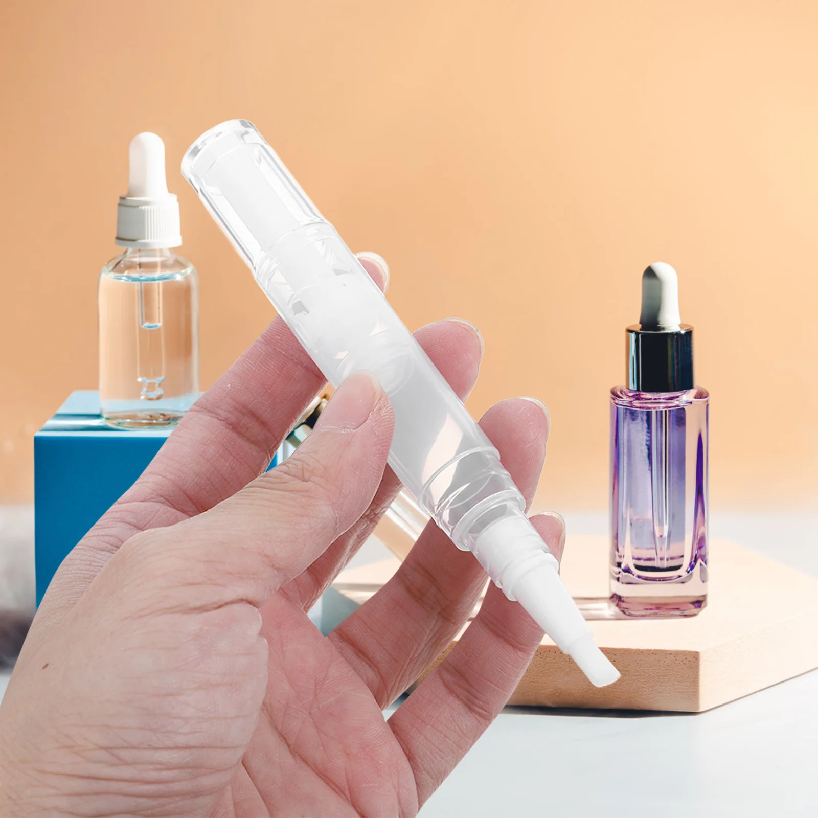 5Ml Refillable Oil Pen Transparent Twist Design for Foundation Hair Oil Perfume Essential Liquids Leakproof Applicator