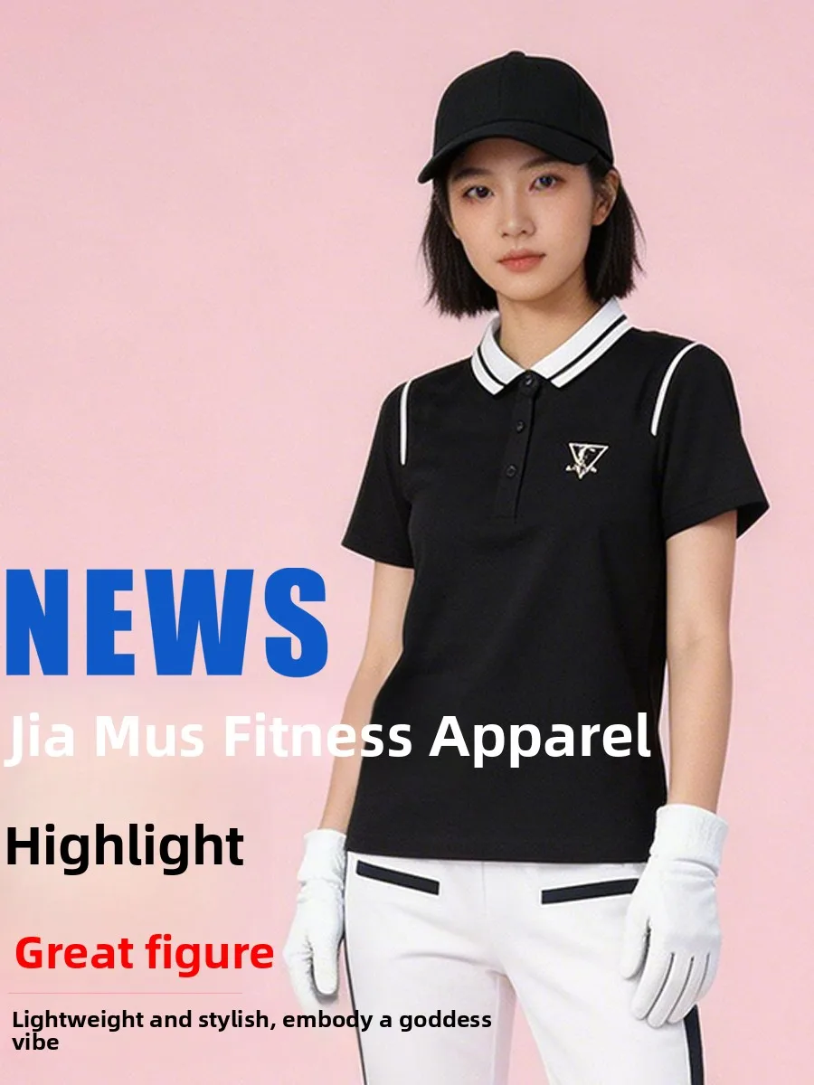 monaco-teacher-recommended-new-summer-thin-black-white-color-block-fitness-short-sleeve-top-women's-sportswear-high-waist-lon