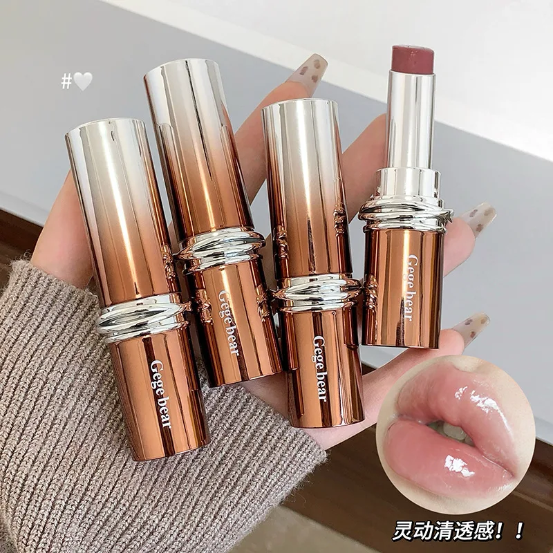 Watery Essence Lip Gloss Mirror Shine Natural Brightening Soft Pink Daily Student Makeup Lightweight Non Sticky