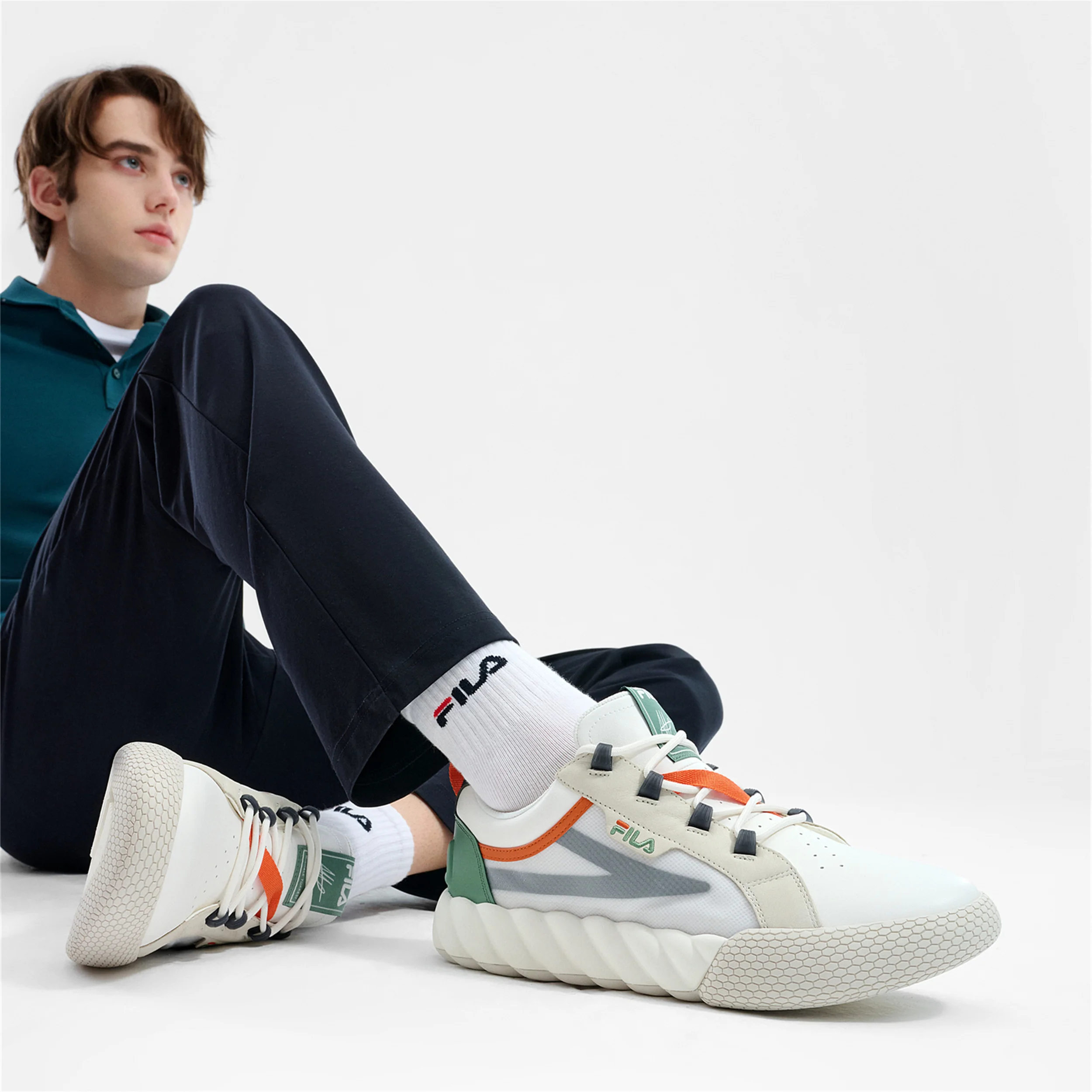 FILA Campo Low top Skateboard  - Men'S Shoes Green And White ulasan dan harga