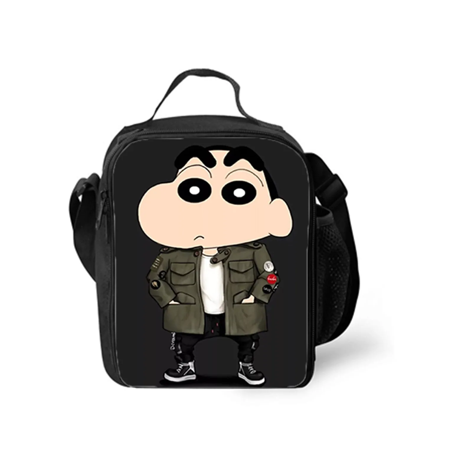

Crayon Shin-chan Classic Reusable Lunch Bag,Cartoon Cute Lunch Box Insulated Lunch Tote for Student