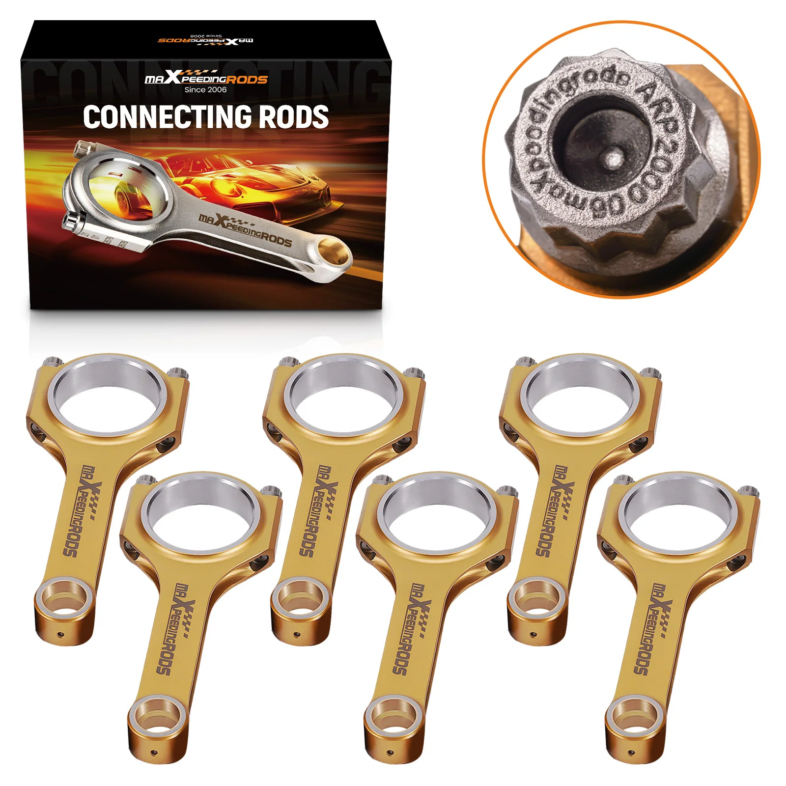 Titanizing 4340 Connecting Rods for BMW N54B30 3.0 E90 E91 E92 ARP 2000 Bolts