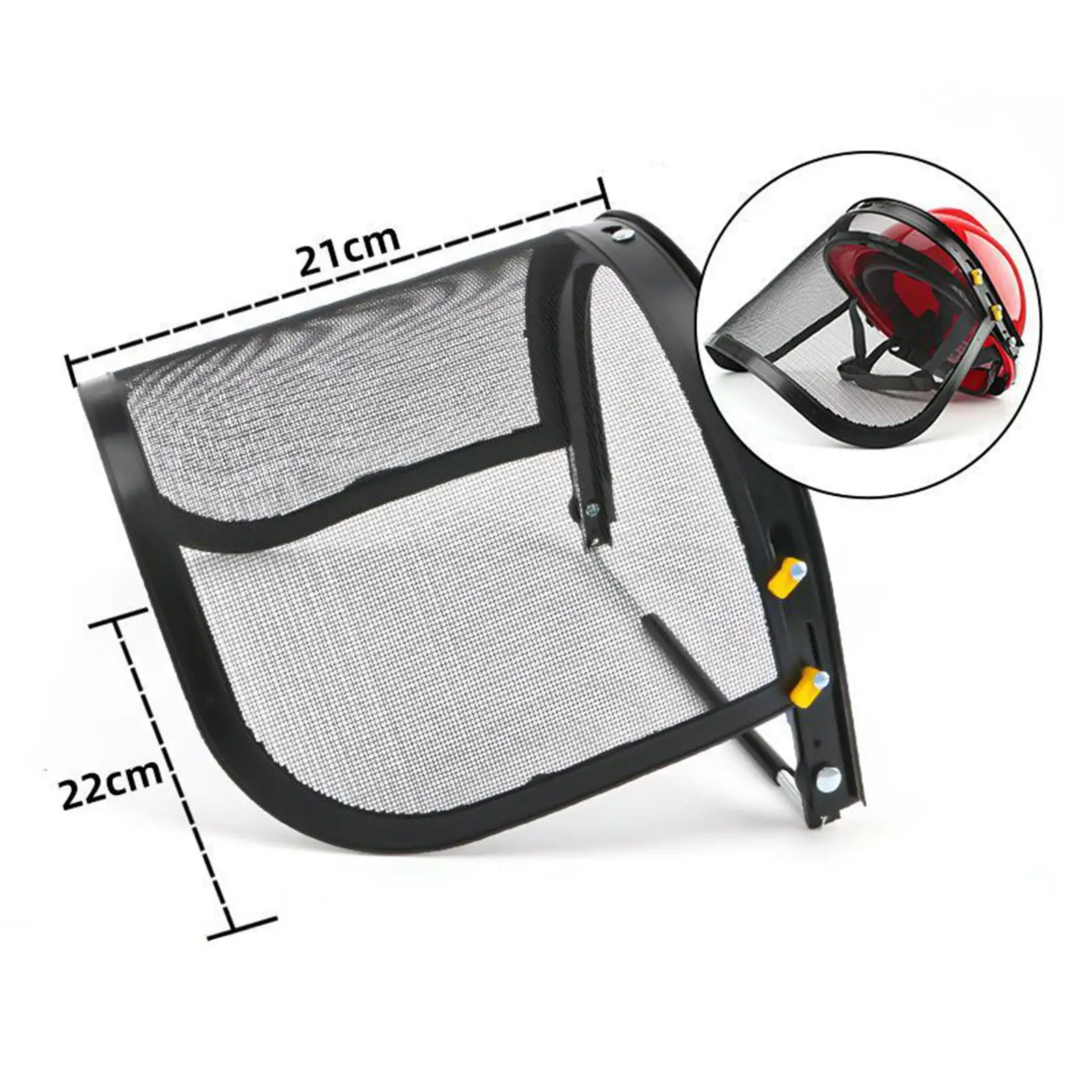 Ersatz-Gesichtsschutz- und Halterungsset für Schutzhelme. Robuste Aluminiumhalterung