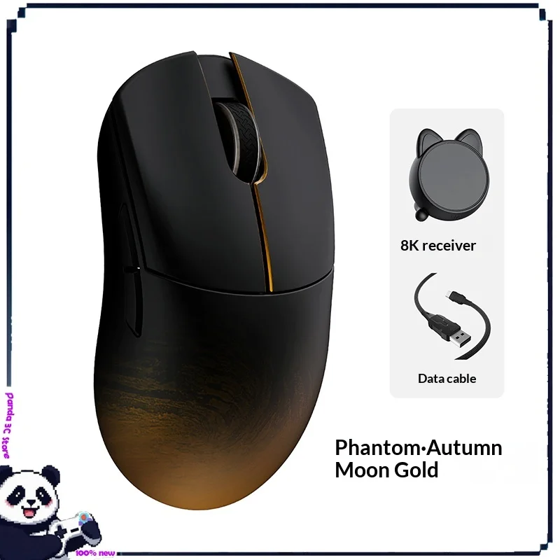 

Wlmouse Huan G черная/золотая игровая мышь O, беспроводная Bluetooth Valorant Fps, киберспортивные игры, офисные ноутбуки, настольные аксессуары, подарки