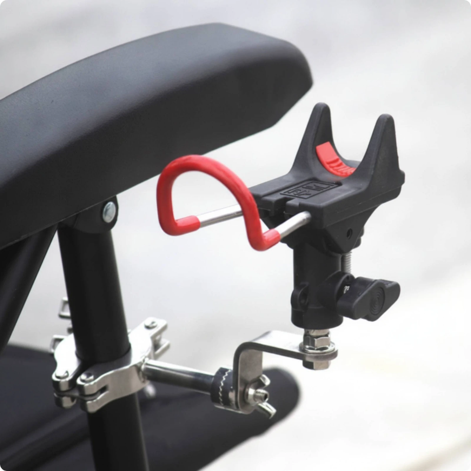Fishing Rod Holder with Adjustable Clamp High-Compatibility Fishing Chair Rod Holder Support Bracket Heavy-Duty Hardware