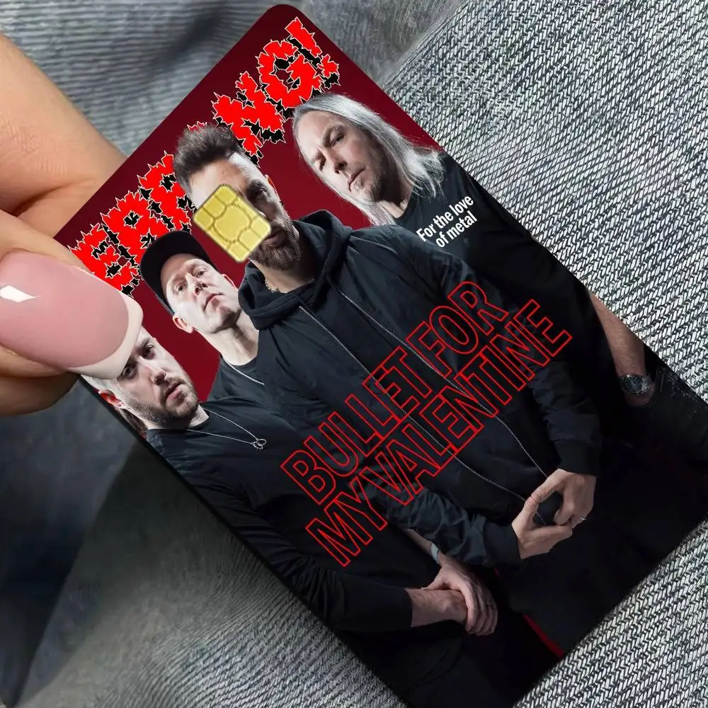 Singer Bullet For My Valentine Anmie Sticker Film Skin Cover For Credit Card Debit Bank Card Front