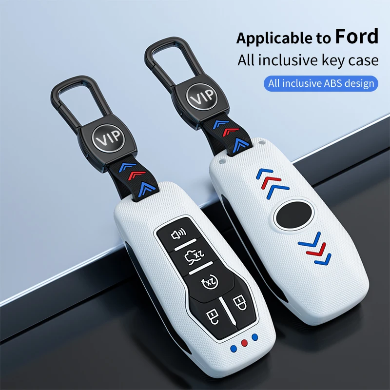 

1PCS Key Fob Cover Case Shell Car Smart Key Holder Keychain Fit for Explorer Mustang F150 Edge Fusion Lincoln Luminous Buttons