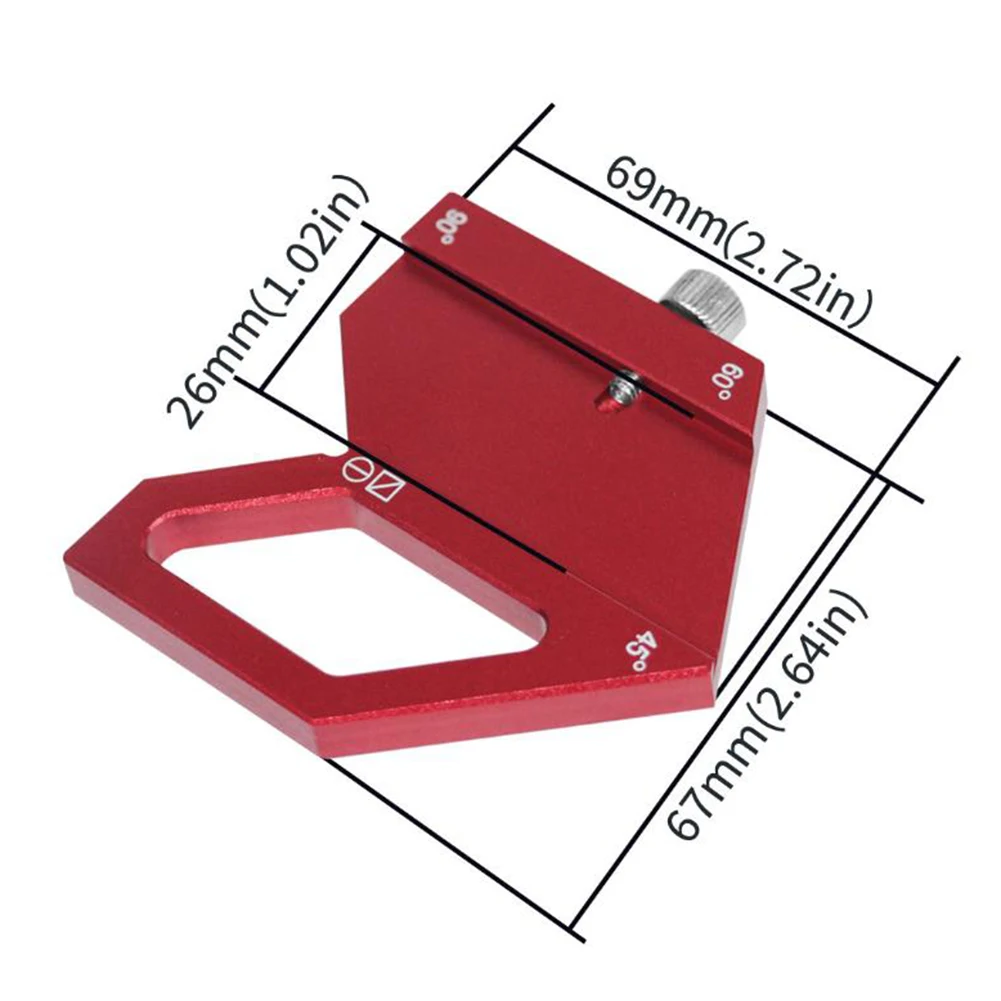 Transportador cuadrado para carpintería, buscador central cuadrado, regla de acero, medidor de trazador de ángulo, herramienta de medición de línea de marcado