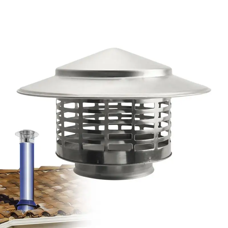 

Fireplace Chimney Caps Fireplace Roof Cover Stainless Stee Home Supplies For Roof Rain And Bird Proof Fits Chimneys Of All Sizes