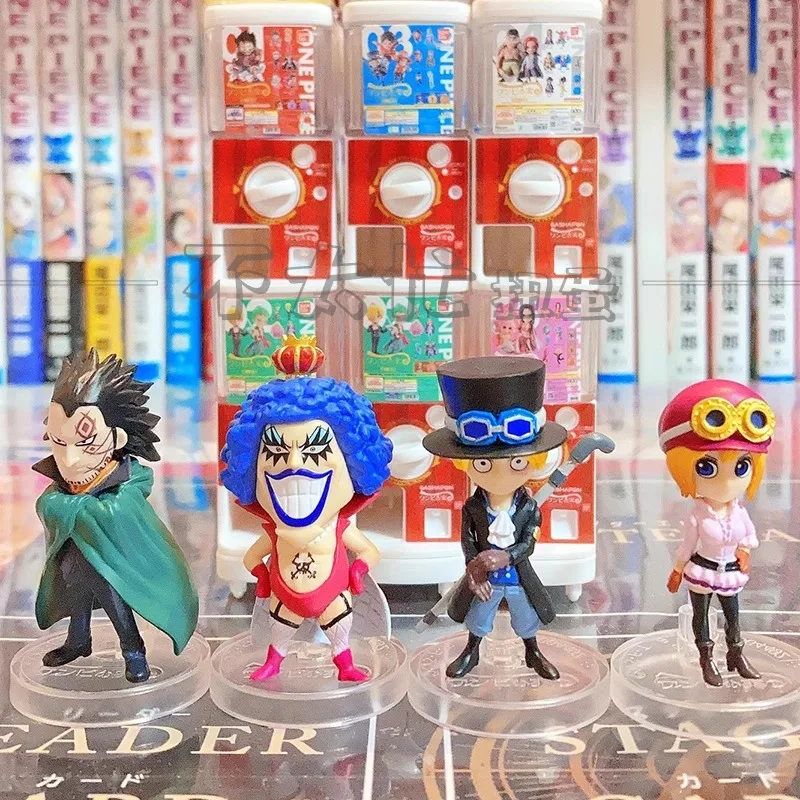 Figura de Anime de One Piece Original de Japón, Luffy, Gashapon, Kawaii, Devil Fruit Sabo, Mini estatuilla, cápsula de Gachapon, juguetes para regalo