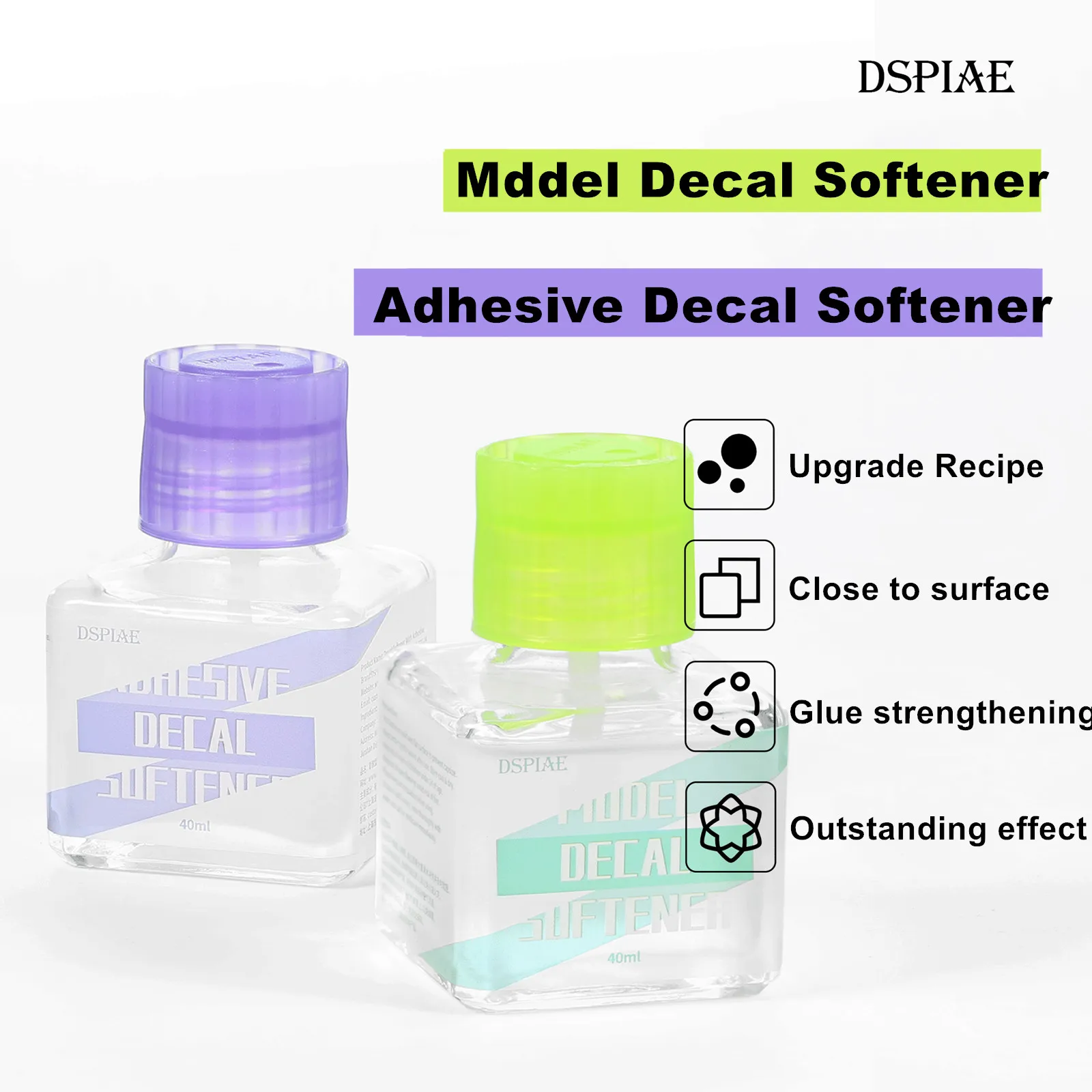 DSPIAE ETC-03 ETC-04 Mddel Decal Softener/Adhesive Decal Softener Model Hobby Tools 40ML