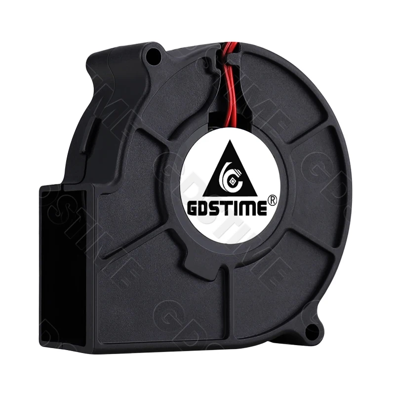 Gdstime Fan 7530 Blower 5V 12V 24V Radiator Fan 75mmx30mm Turbo Centrifugal Fan 75mm Purifier Heatsink & BBQ Pipe Exhaust Fan