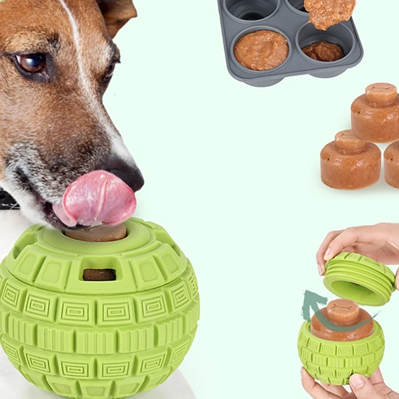 D0AD All Breeds Treats Dispenser Balls for Slow Feeding Eating Habits Training Feeder