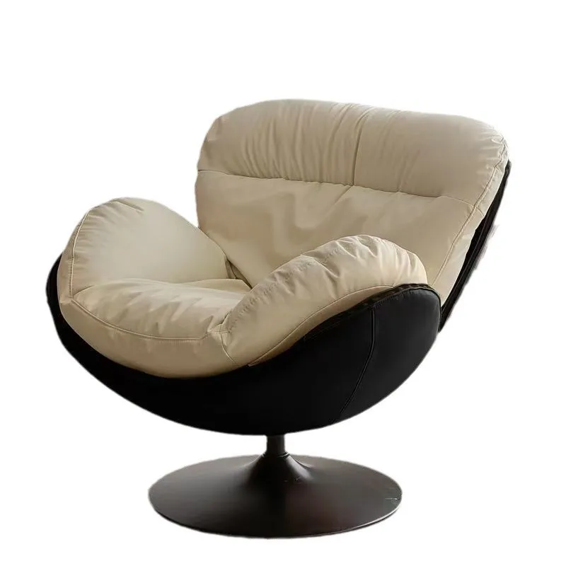 

Nordic Single Rotating Sofa Modern Simple Home Living Room Balcony Bedroom Eggshell Chair Light Luxury Lazy Rocking Chair
