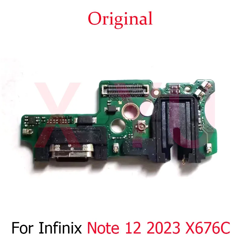 For Infinix Note 12 2023 X676C X676 / Note 12 Pro X676B X676 4G USB Charging Board Dock Port Flex Cable Repair Parts