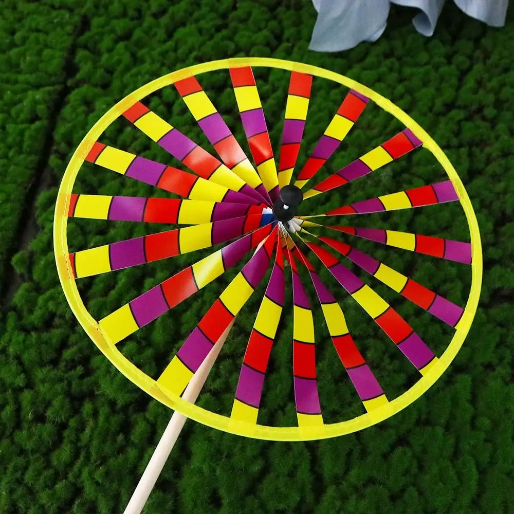 Colorful Fun Children Gifts Garden Decoration Toy For Kids Single Layer Windmill Wind Spinner Windmill Toys Rotating Toys