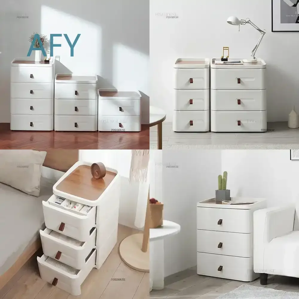 Nordic Creative Nightstand for Modern Bedroom Minimalist Drawer Storage Cabinet Small Nightstand Home Furniture A R